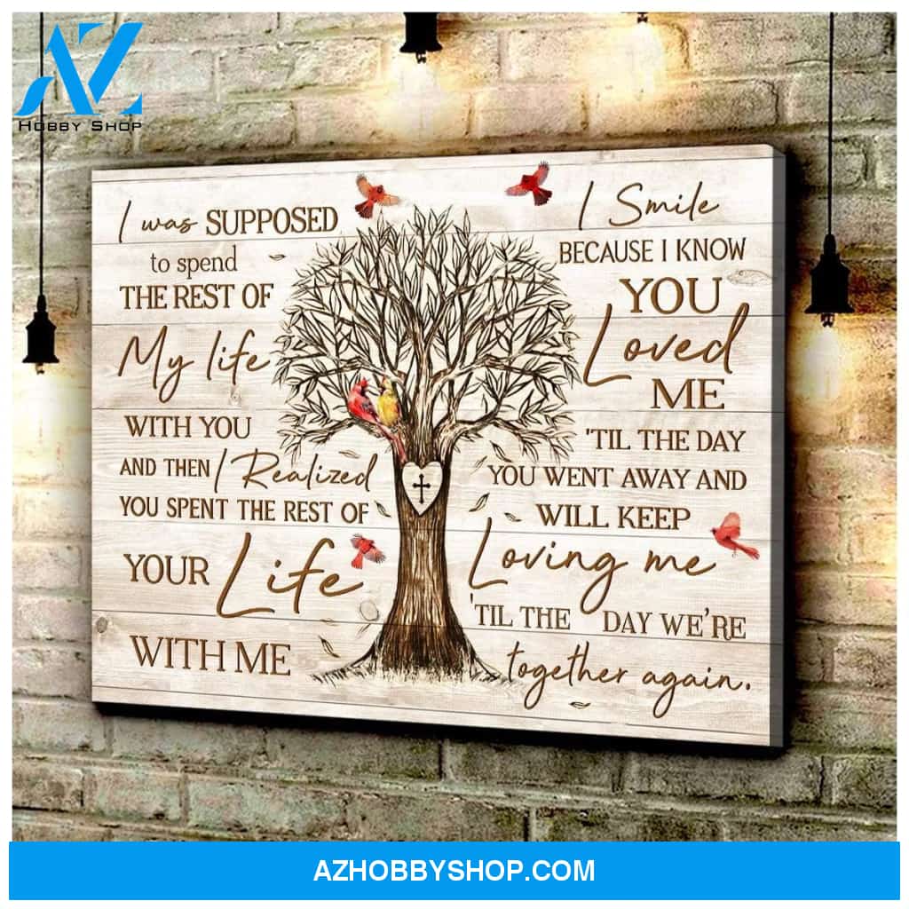 Cardinal We're Together Again Canvas Wall Art, Wall Decor Visual Art