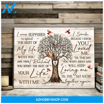 Cardinal We're Together Again Canvas Wall Art, Wall Decor Visual Art