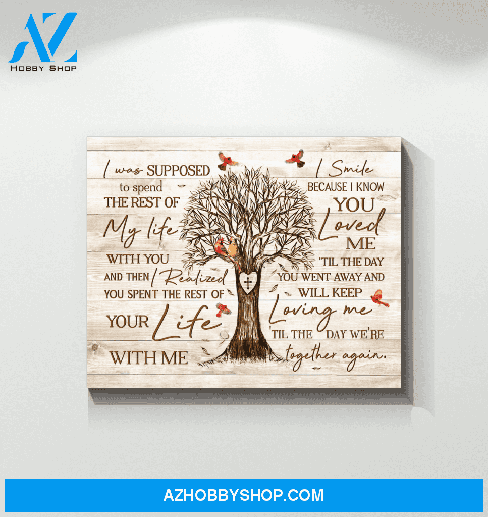 Cardinal We're Together Again Canvas Wall Art, Wall Decor Visual Art