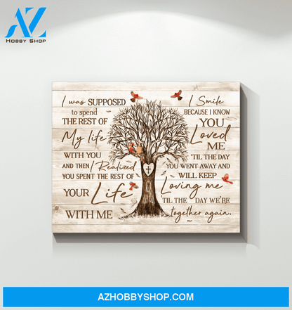 Cardinal We're Together Again Canvas Wall Art, Wall Decor Visual Art