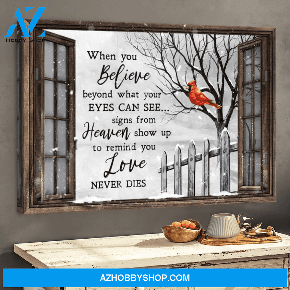Cardinal - What Your Eyes Can See Canvas (No Frame)