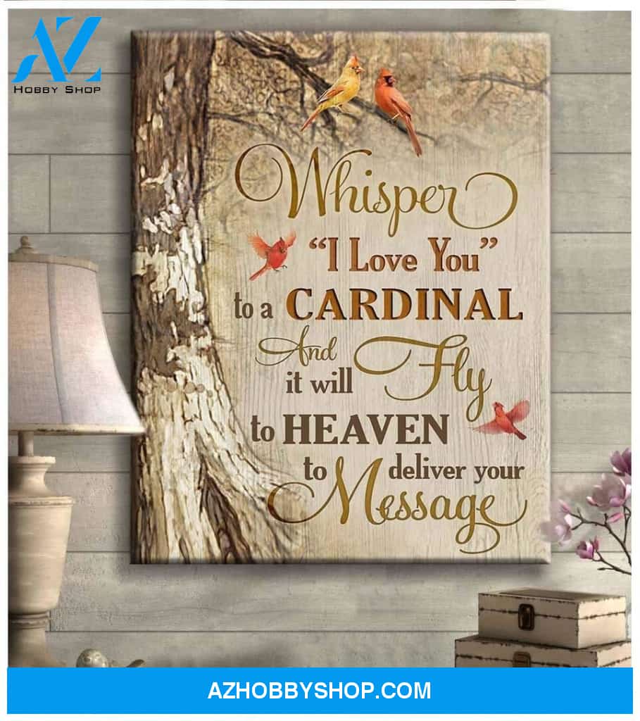 Cardinal Whisper I Love You Canvas Wall Art