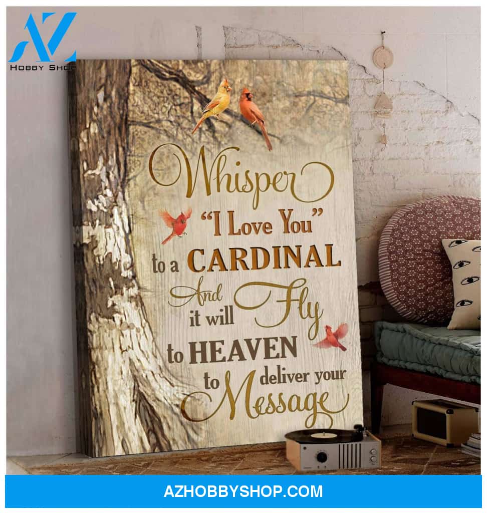 Cardinal Whisper I Love You Canvas Wall Art