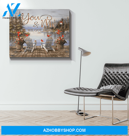 Cardinal You & Me Canvas Wall Art Unique Gifts