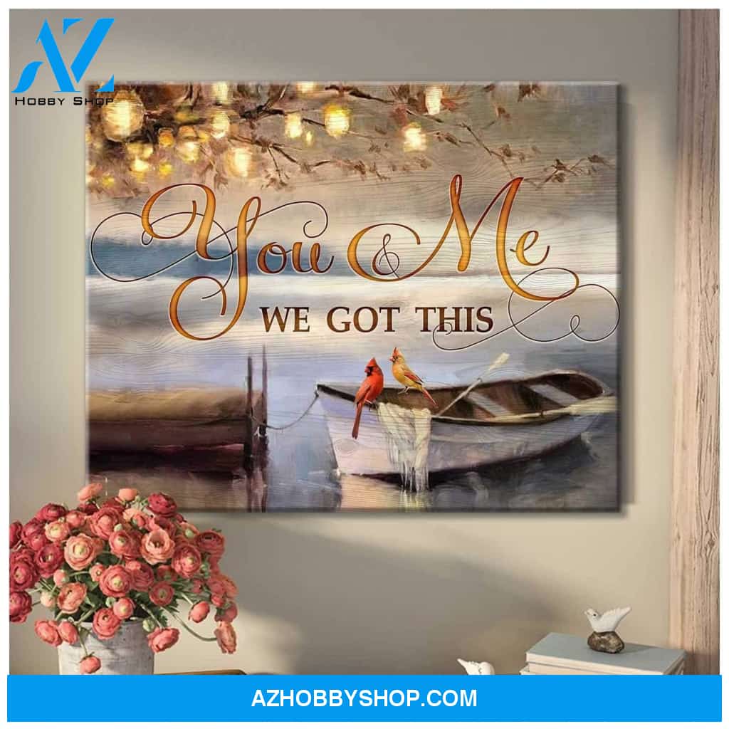 Cardinal You&Me Decor Canvas Wall Art Unique Gifts
