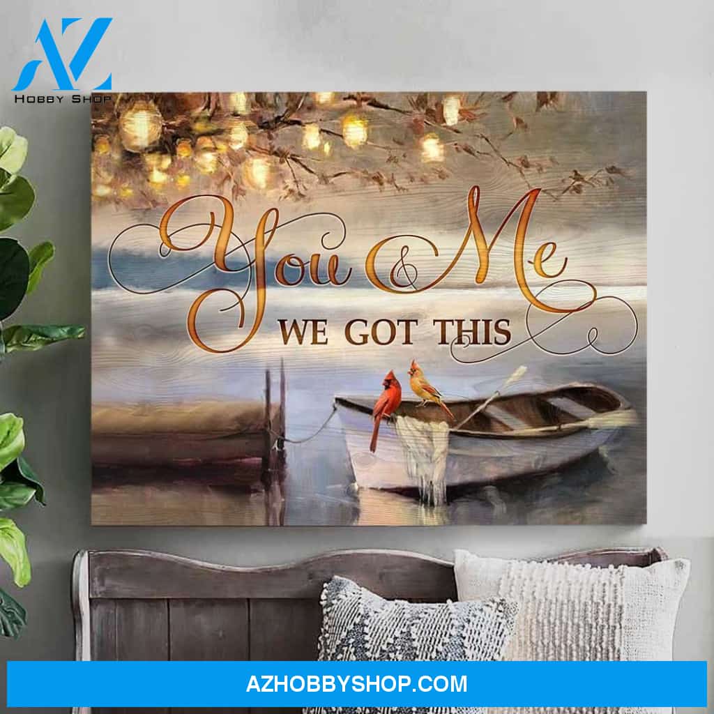 Cardinal You&Me Decor Canvas Wall Art Unique Gifts