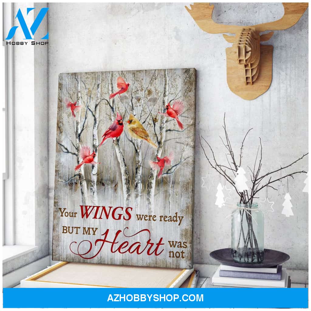 Cardinal Your Wings Were Ready Canvas Wall Art