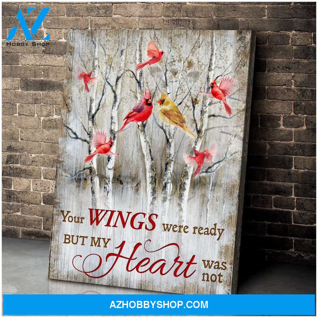 Cardinal Your Wings Were Ready Canvas Wall Art