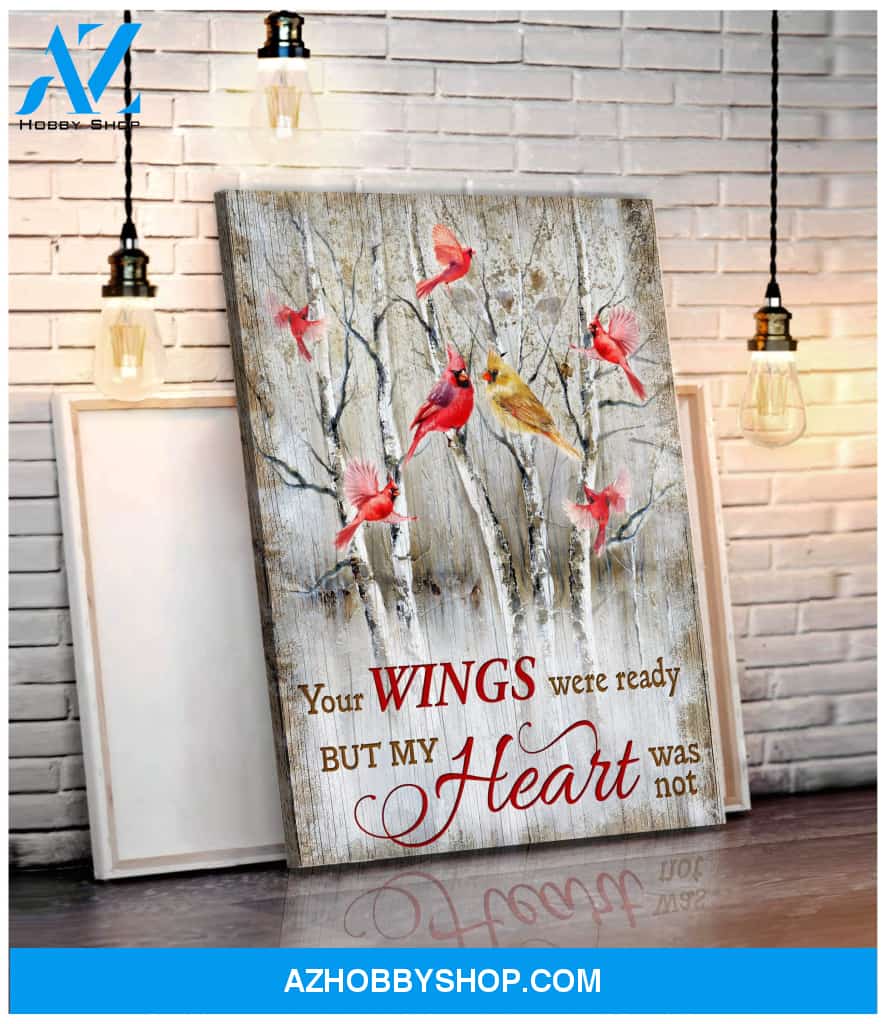 Cardinal Your Wings Were Ready Canvas Wall Art