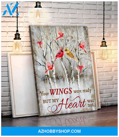 Cardinal Your Wings Were Ready Canvas Wall Art