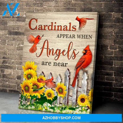Cardinals Appear Wall Art Canvas