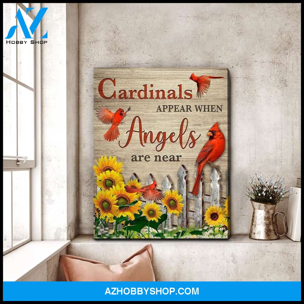 Cardinals Appear Wall Art Canvas