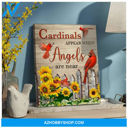 Cardinals Appear Wall Art Canvas