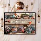Cardinals Every Family Has A Story Welcome To Ours Paper Poster No Frame Matte Canvas Wall Decor
