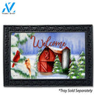 Cardinals in Winter Barn Doormat - 18" x 30"