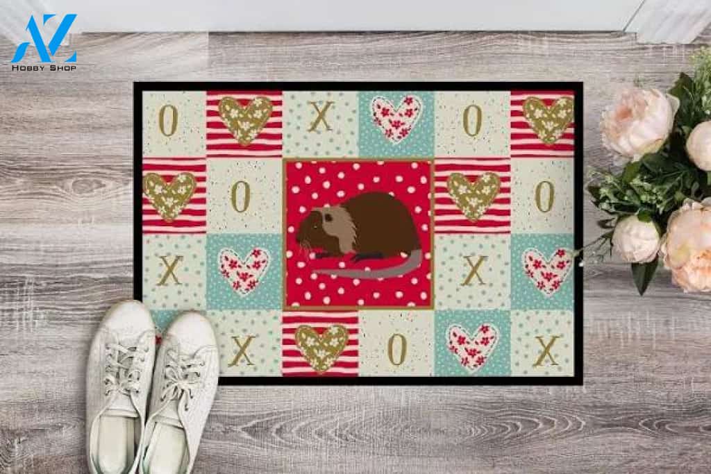 Carolines Treasures Coypu Nutria River Rat Love Indoor and Outdoor Doormat Warm House Gift Welcome Mat Gift for Friend Family