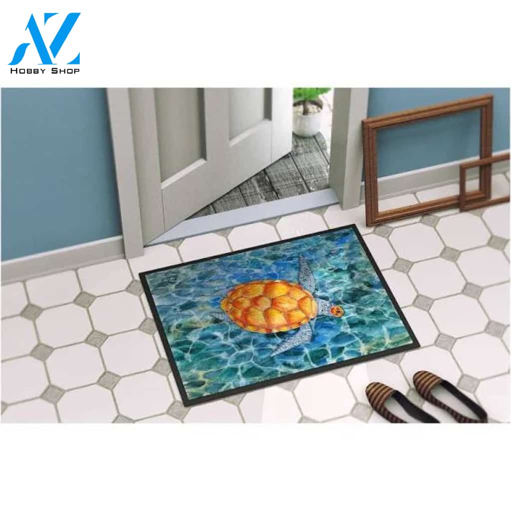 Caroline's Treasures Sea Turtle Indoor or Outdoor Mat