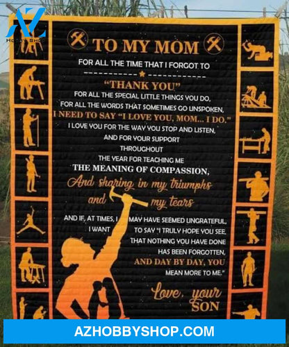 Carpenter To My Mom Blanket