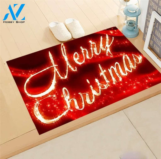 Carpet Merry Christmas Decor For Home Indoor and Outdoor Mat Entrance Rug Sweet Home Decor Housewarming, Gift For Friend Family Christmas Holiday