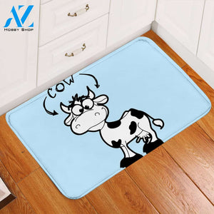 Cartoon Cow Icy Door Mat