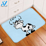 Cartoon Cow Icy Door Mat