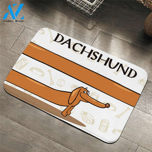 Cartooned Dachshund Door Mat