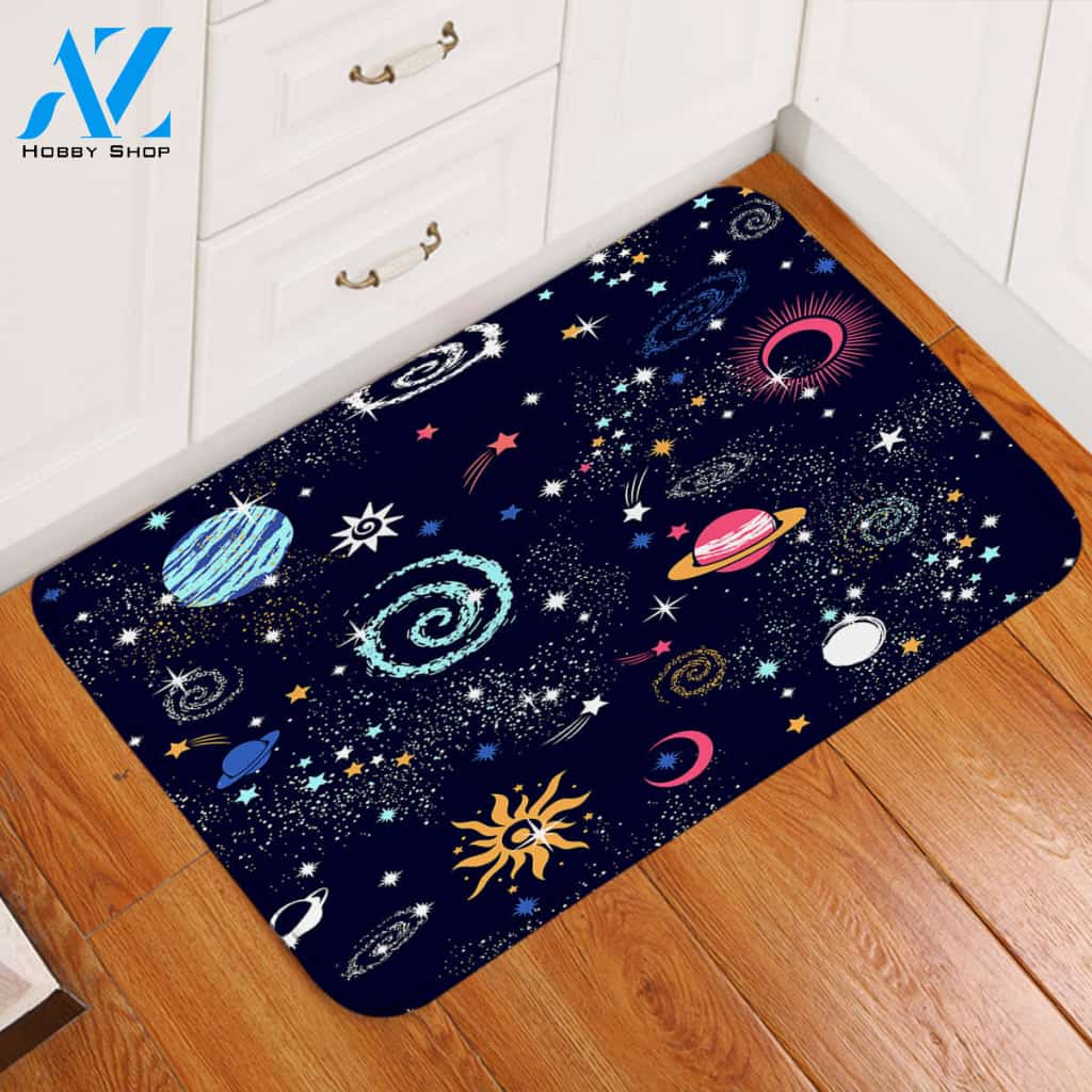 Cartooned Planetary Door Mat