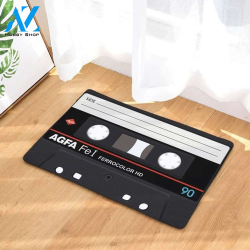 Cassette Doormat Welcome Mat Housewarming Gift Home Decor Funny Doormat Gift Idea For Music Lovers Gift For Friend Gift For Family