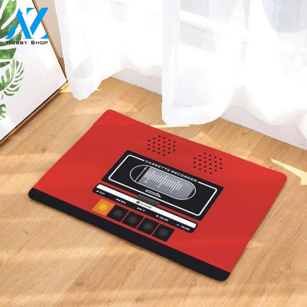 Cassette Recorder Doormat Welcome Mat Housewarming Gift Home Decor Funny Doormat Gift For Friend Gift For Family Birthday Gift