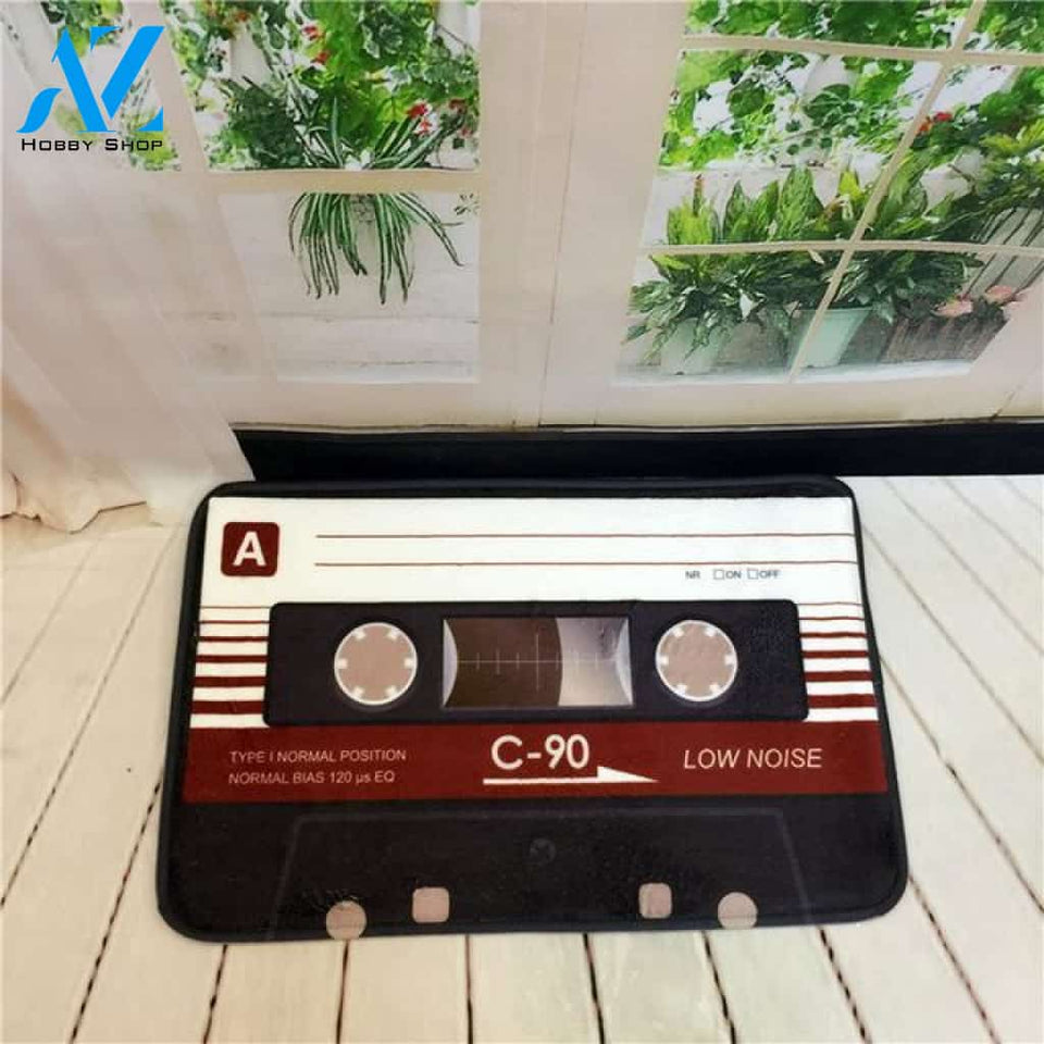 Cassette Tape Doormat Indoor And Outdoor Doormat Warm House Gift Welcome Mat Birthday Gift For Cassette Lovers Music Lover