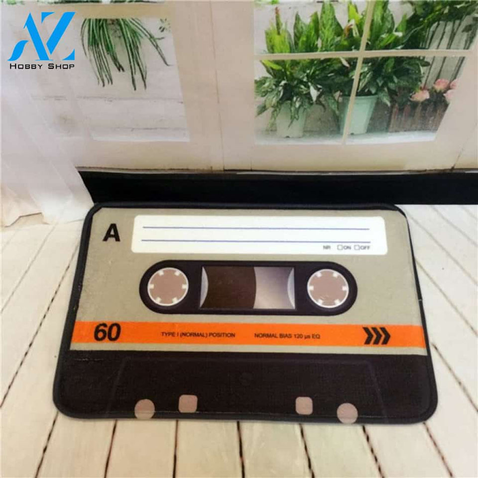Cassette Tape Doormat Indoor And Outdoor Doormat Warm House Gift Welcome Mat Birthday Gift For Cassette Lovers Music Lover