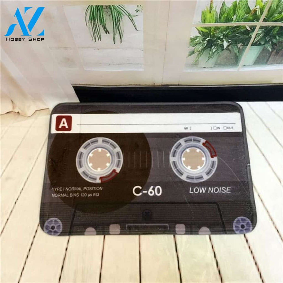 Cassette Tape Doormat Indoor And Outdoor Doormat Warm House Gift Welcome Mat Birthday Gift For Cassette Lovers Music Lover