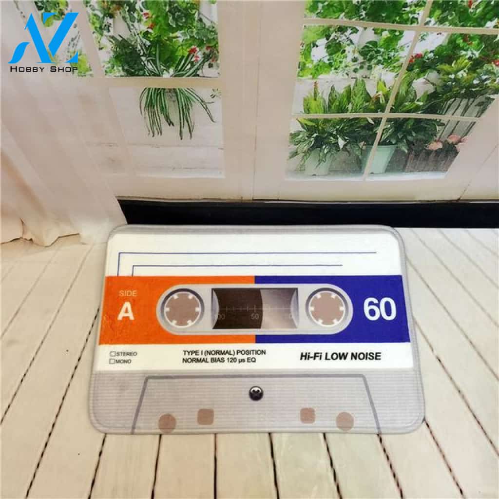 Cassette Tape Doormat Indoor And Outdoor Doormat Warm House Gift Welcome Mat Birthday Gift For Cassette Lovers Music Lover