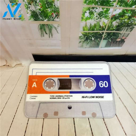 Cassette Tape Doormat Indoor And Outdoor Doormat Warm House Gift Welcome Mat Birthday Gift For Cassette Lovers Music Lover
