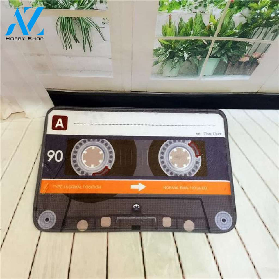 Cassette Tape Doormat Indoor And Outdoor Doormat Warm House Gift Welcome Mat Birthday Gift For Cassette Lovers Music Lover