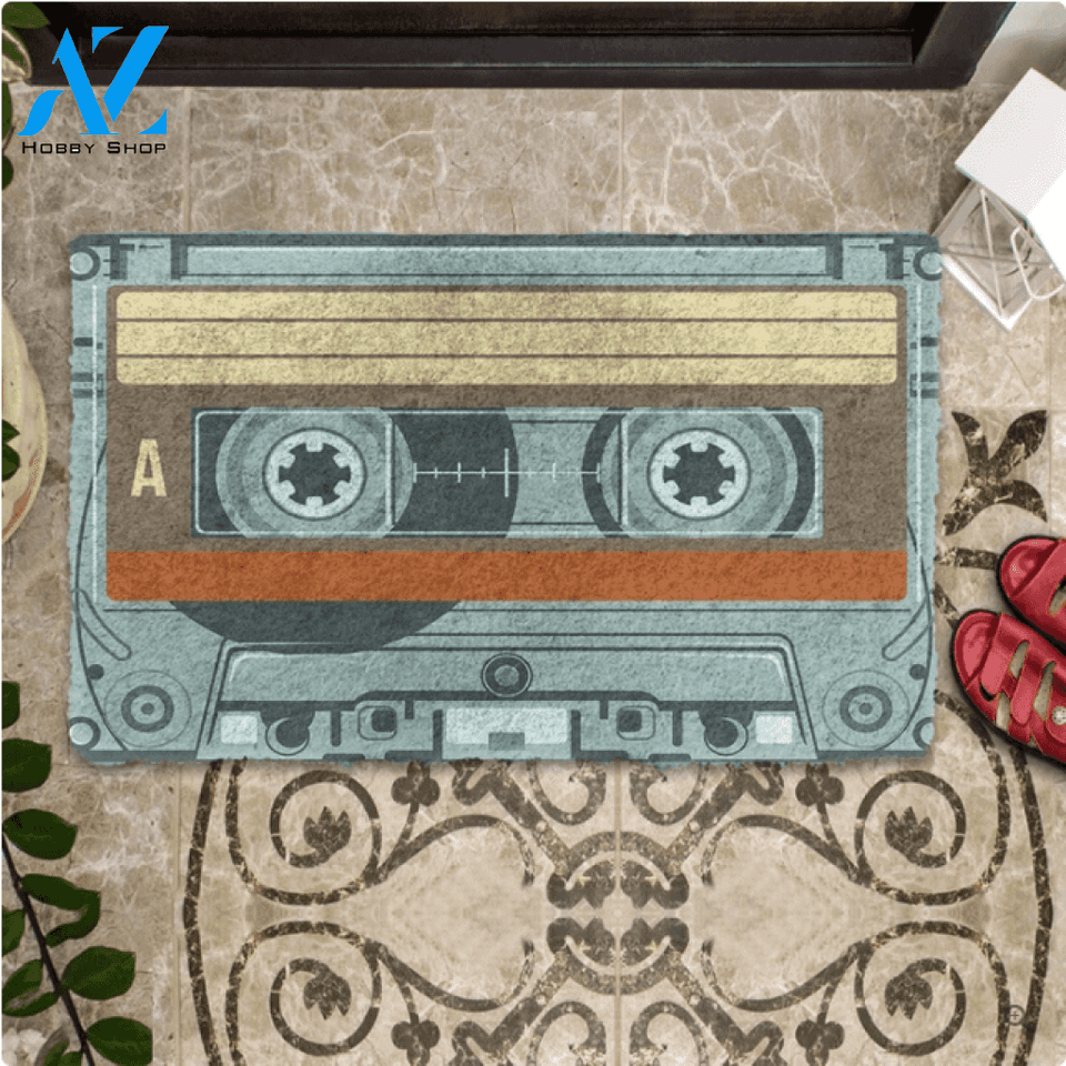 Cassette Tape Music Vintage Indoor And Outdoor Doormat Warm House Gift Welcome Mat Birthday Gift For Friend Family