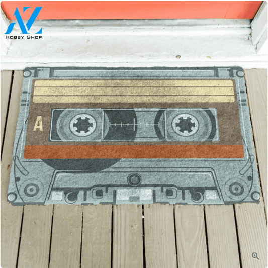 Cassette Tape Music Vintage Indoor And Outdoor Doormat Warm House Gift Welcome Mat Birthday Gift For Friend Family