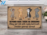 Cat Bad Breath Personalized Doormat | Welcome Mat | House Warming Gift