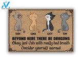 Cat Bad Breath Personalized Doormat | Welcome Mat | House Warming Gift
