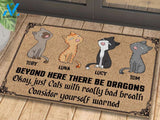 Cat Bad Breath Personalized Doormat | Welcome Mat | House Warming Gift
