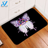 Cat Butterfly Door Mat