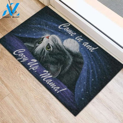 Cat Come In And Cozy Up Mama Doormat Indoor And Outdoor Mat Entrance Rug Sweet Home Decor Housewarming Gift Gift For Friend Family Stem Feminist