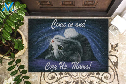 Cat Come In And Cozy Up Mama Doormat Indoor And Outdoor Mat Entrance Rug Sweet Home Decor Housewarming Gift Gift For Friend Family Stem Feminist