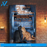 Cat couple - My only love, thank you for coming to my life at the right time - Couple Portrait Canvas Prints - Wall Art