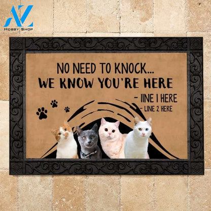 Cat M288 Custom Doormat All Over Printed (6228)