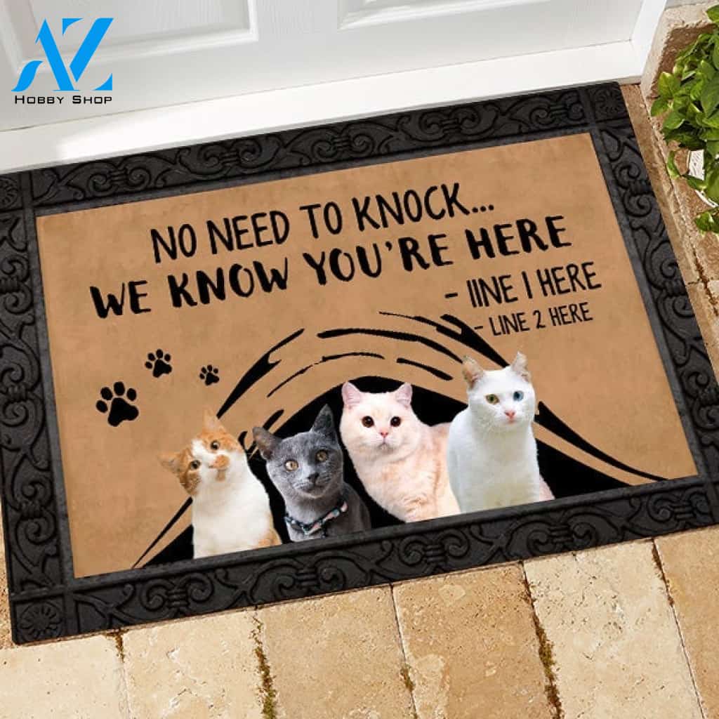 Cat M288 Custom Doormat All Over Printed (6228)