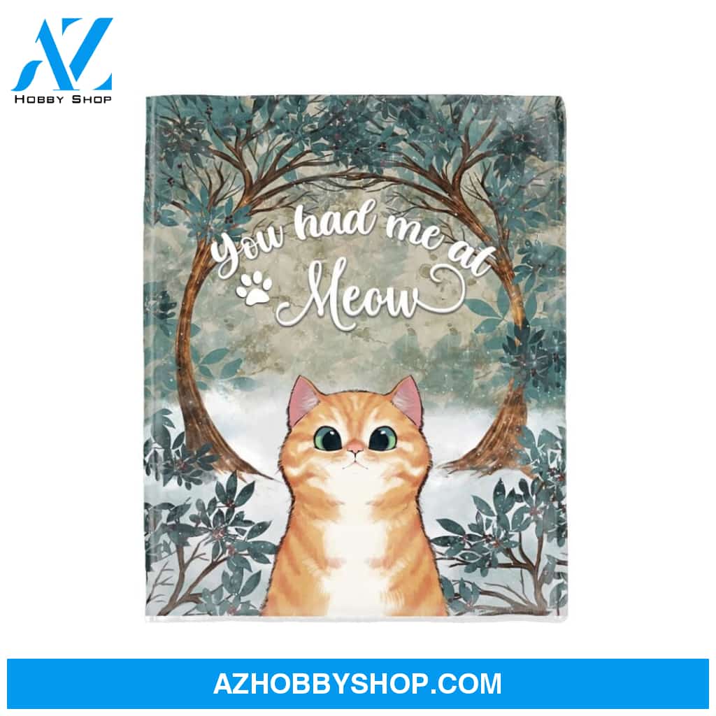 Personalized Cat Custom Fleece Blanket 3 sizes:  -  -  2
