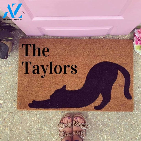 Cat Doormat, Custom Doormat, Wide Doormat, Cat Lover, Cat Decor, Cat Gifts, Cat Lady, Welcome Mat, Personalised Gift, New Home Gift, Cat Rugs