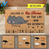 Cat Doormat Customized Welcome To The Home Of | WELCOME MAT | HOUSE WARMING GIFT