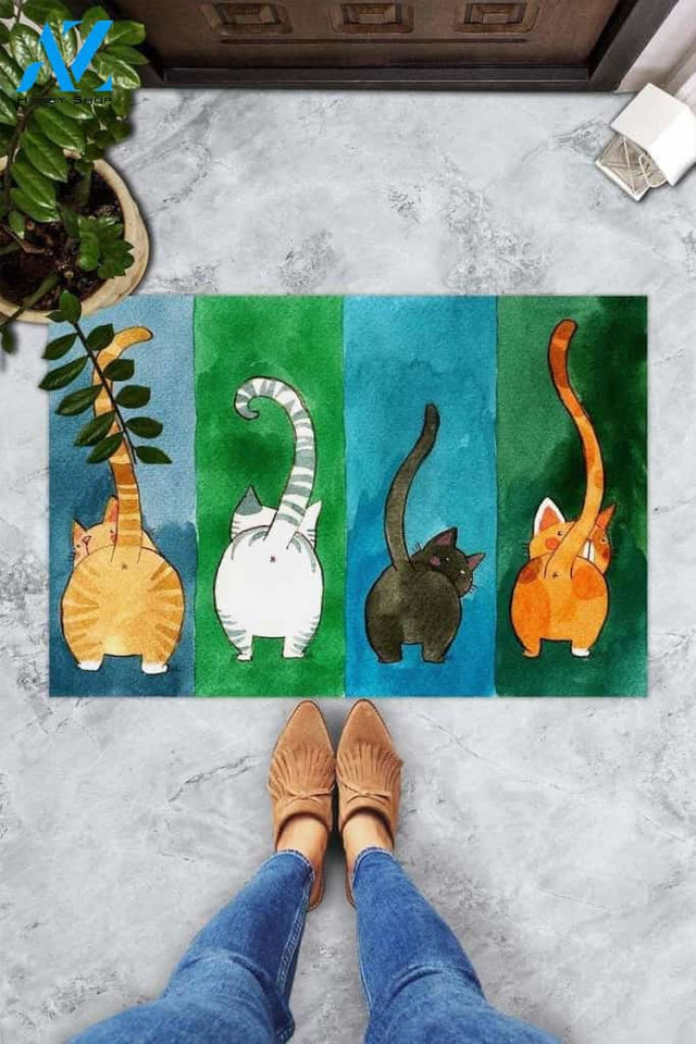 Cat Doormat, Cat Lover Doormat, Kitten Welcome Mat, Cat Family Doormat